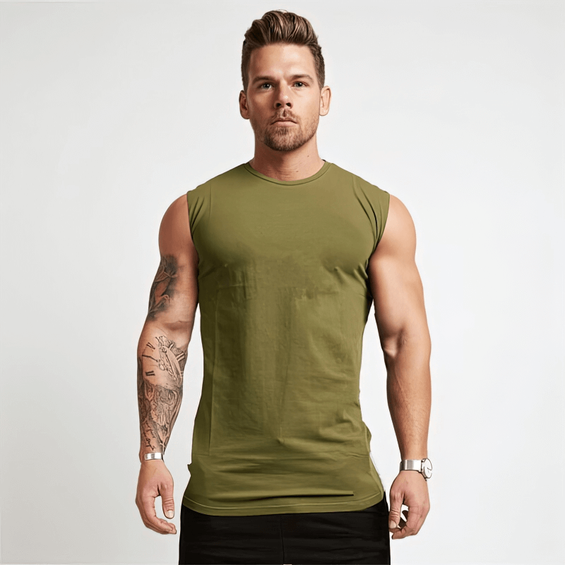 Schnell trocknendes Trainings-Tanktop mit Rundhalsausschnitt für Herren – SF1373 