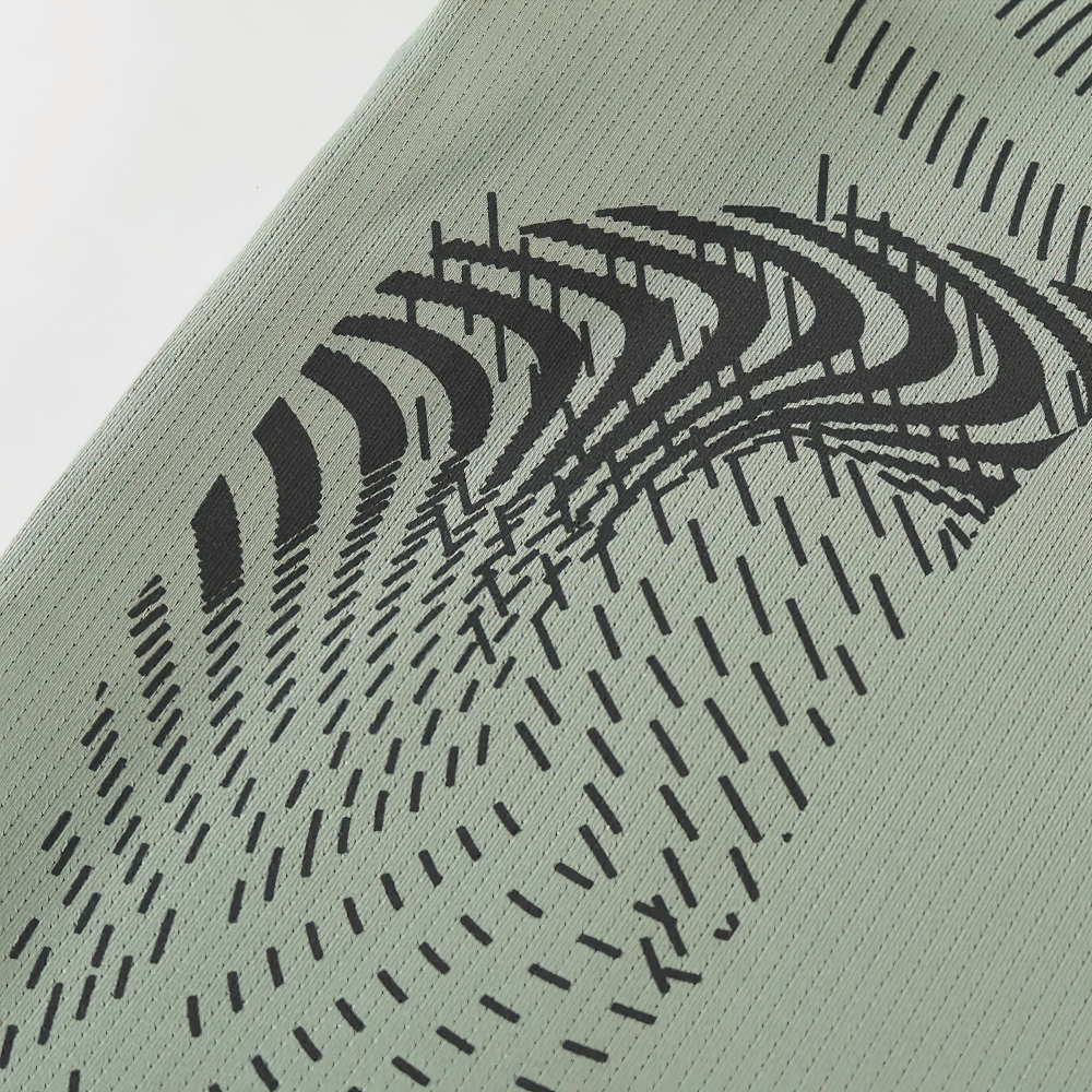 Men's Quick Dry Fitness T-Shirt with Side Print - SF4632 side print detail showcasing modern sporty graphic design.