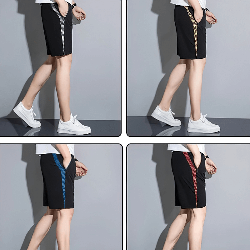 Schnell trocknende Gym-Shorts für Herren mit Reißverschlusstaschen – SF1988 