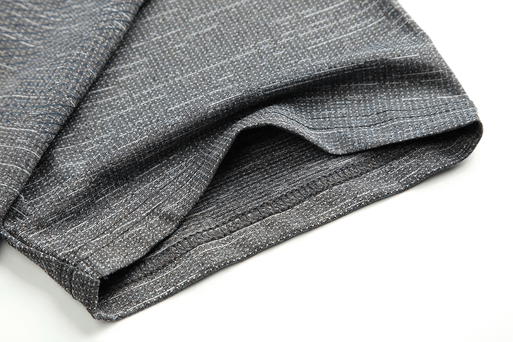 Alt Tag: Men's Quick Dry Performance Training T-Shirt - SF4324 close-up of breathable quick-dry fabric hem, lightweight stretch workout tee