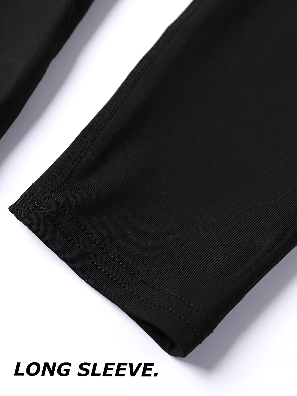 Men's Quick-Dry Rash Guard and Board Shorts Set - SF4554 close-up of long sleeve detailing.