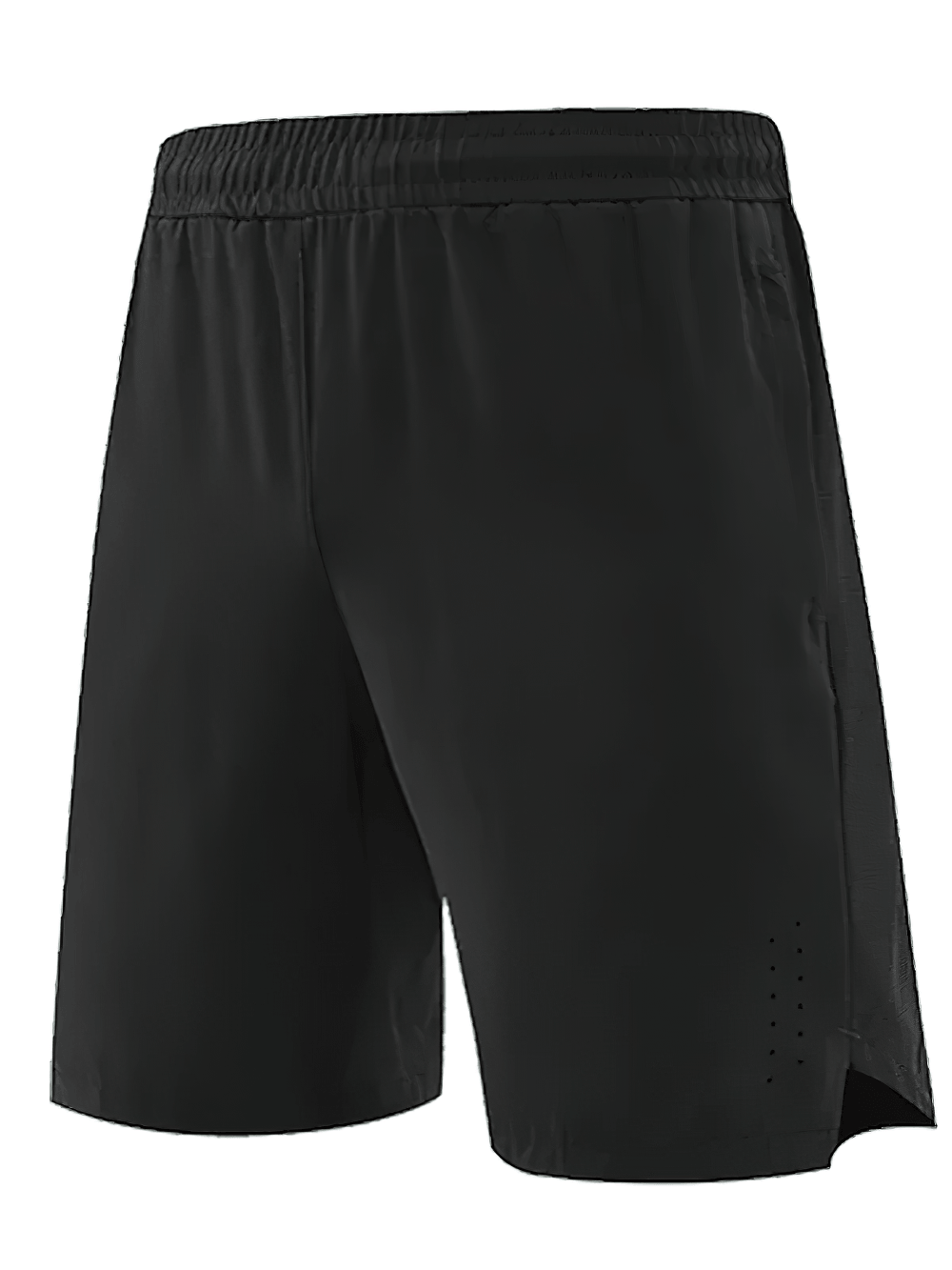 Alt Tag: Men's Quick Dry Running and Gym Training Shorts - SF4447 black athletic shorts with elastic waistband for gym, jogging, basketball