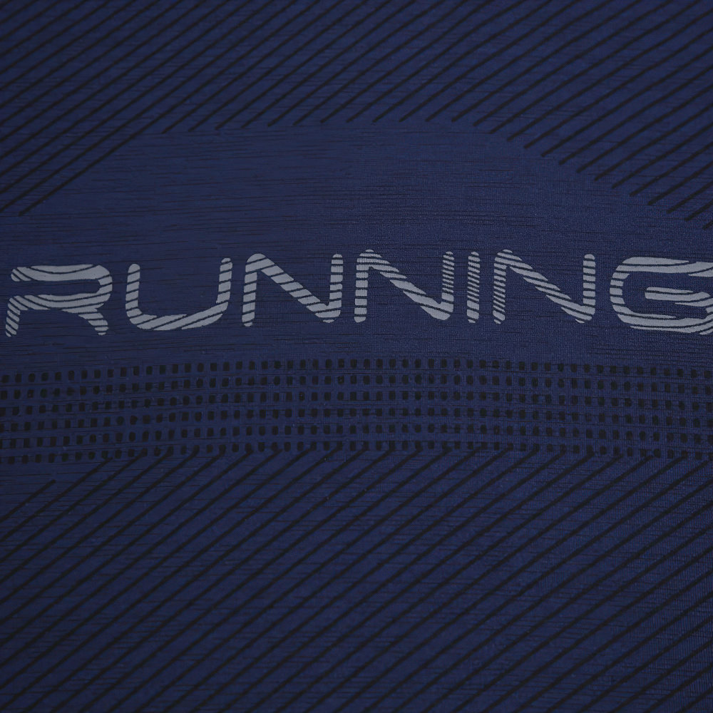 Men's Quick Dry Running Shirt with Long Sleeves - SF4583 close-up of printed detail.