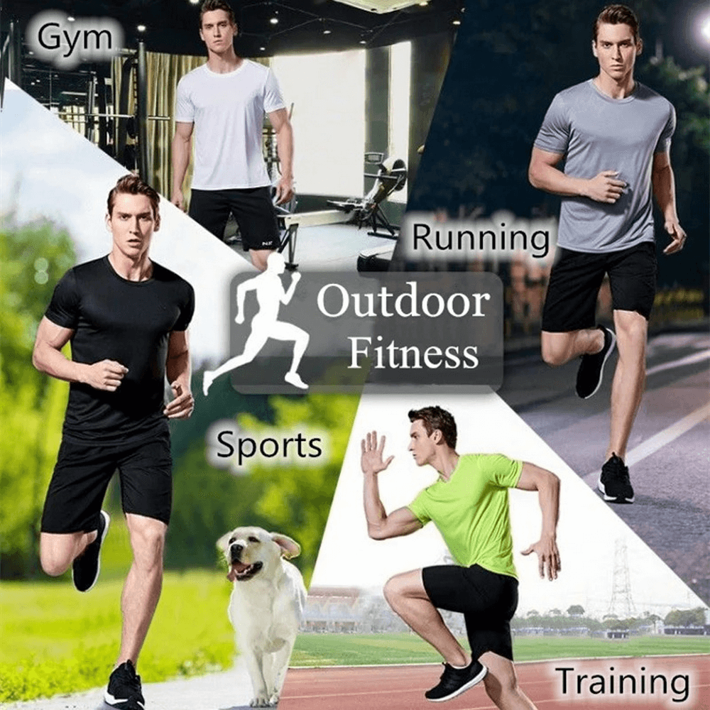 Men's quick-drying t-shirts for running, gym, sports, and training in various colors. Ideal for outdoor fitness activities. SF2156