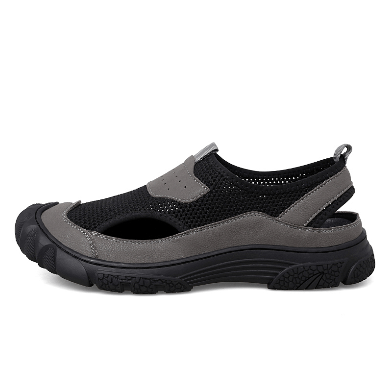 Chaussures en maille antidérapantes à bout rond pour hommes/sandales d'extérieur souples - SPF1387 