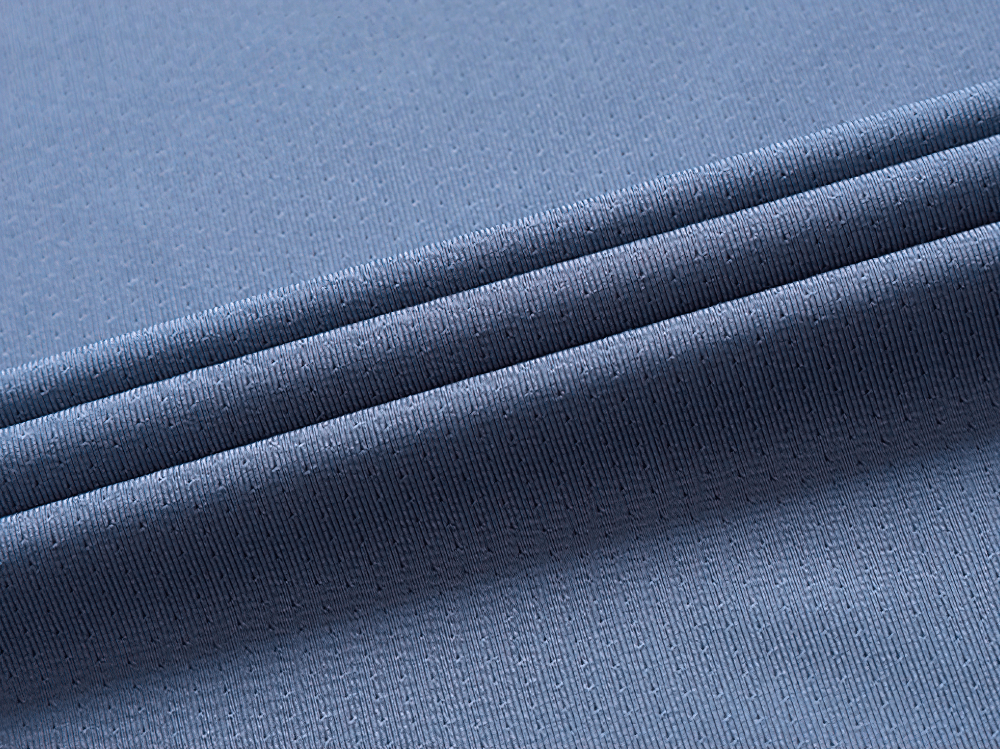 Alt Tag: Men's Soft Elasticity T-shirt for Outdoor Sports - SF4405 breathable quick-dry stretch fabric close-up for hiking, fishing, running