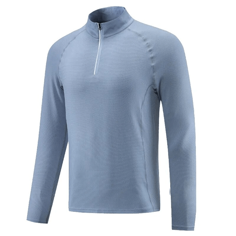 Men's Sports Pullover with Long Sleeves and Stand Collar - SF1566