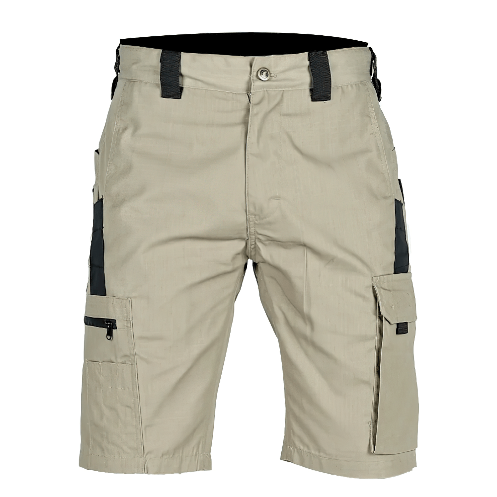 Men's Tactical Cargo Shorts with Utility Pockets - SF4511 ripstop hiking shorts with cargo-flap pockets, reinforced panels, belt loops