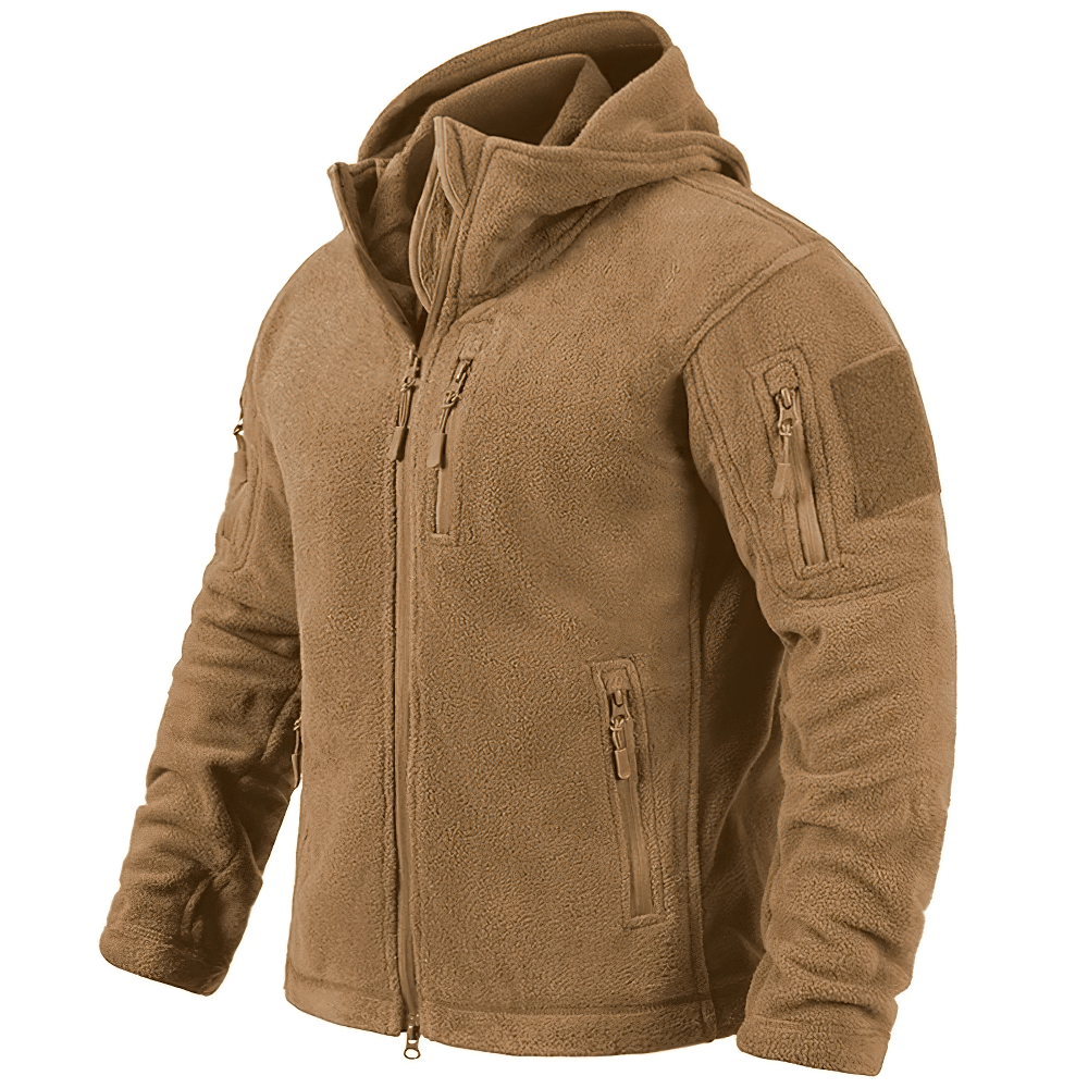 Men's Tactical Fleece Jacket with Hood and Pockets - SF2532