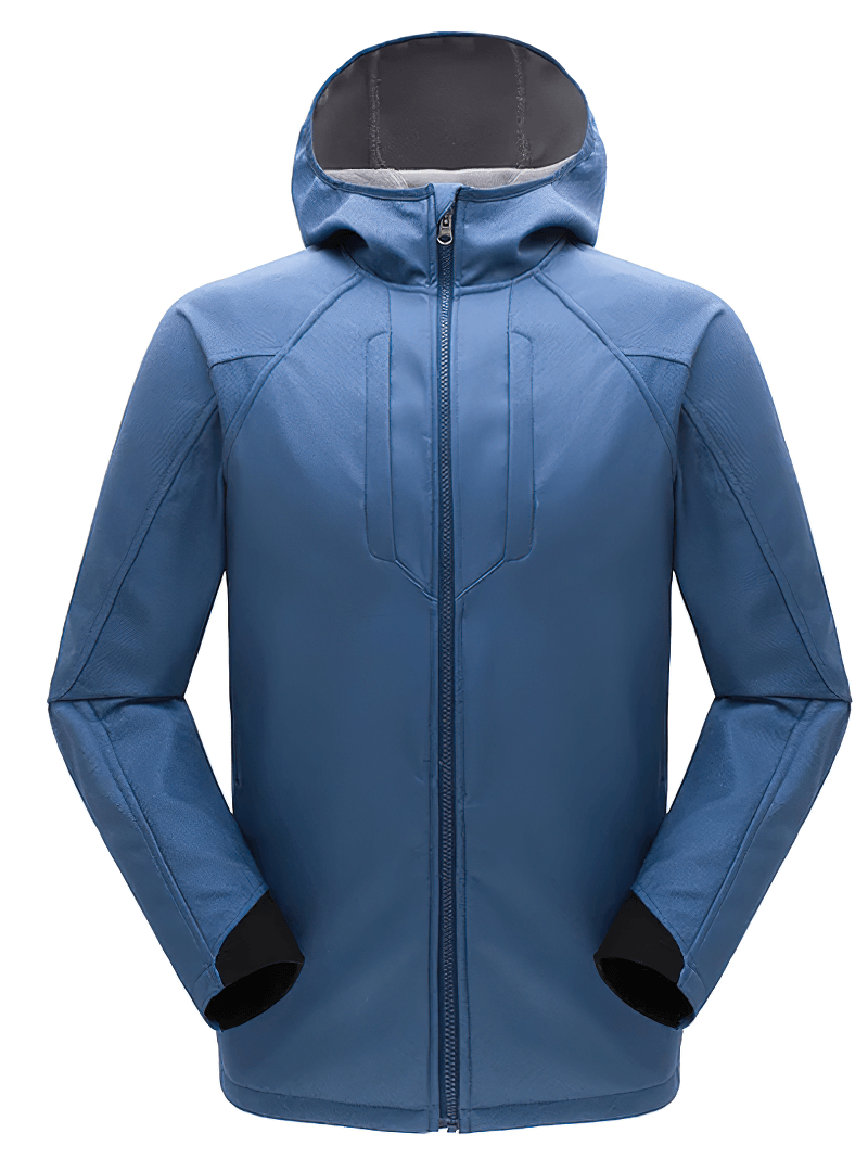 Men's Zipper Hooded Hiking Softshell Jacket - SF2056