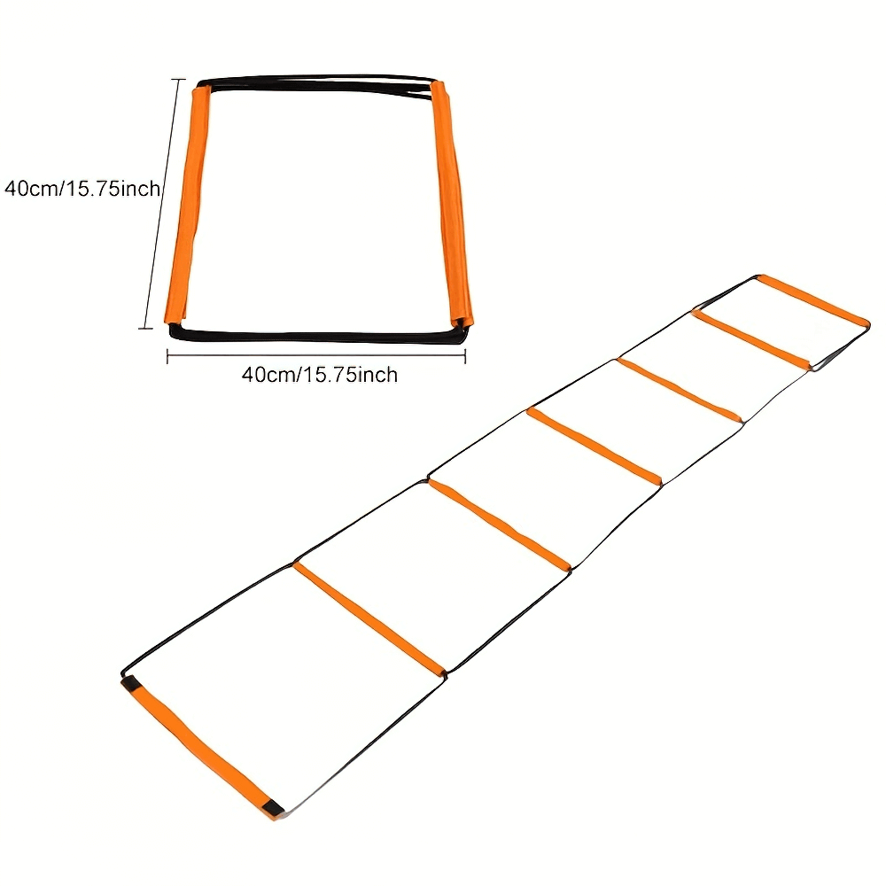 Modular agility ladder and hurdle set for versatile speed training, shown in ladder and hex position, perfect for agility drills.