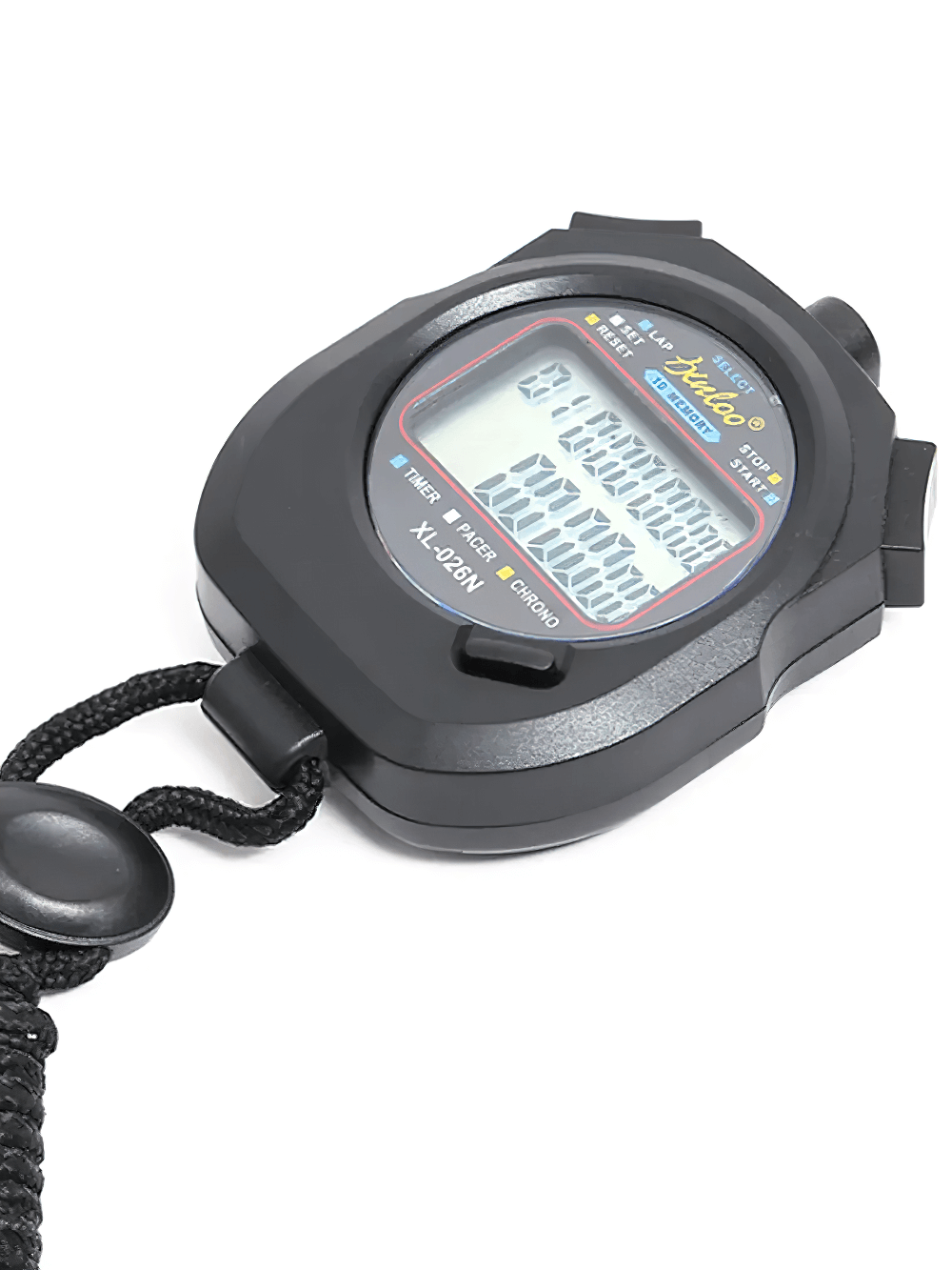 Digital waterproof sports stopwatch SF3079 with large display, perfect for exercise, countdowns, and accurate timing, 0.01-sec precision.