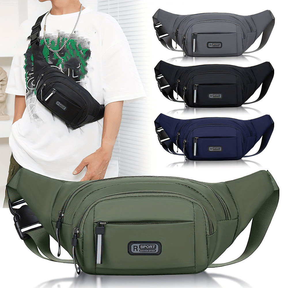 Multi-Pocket Waist Bag with Adjustable Strap - SF2680