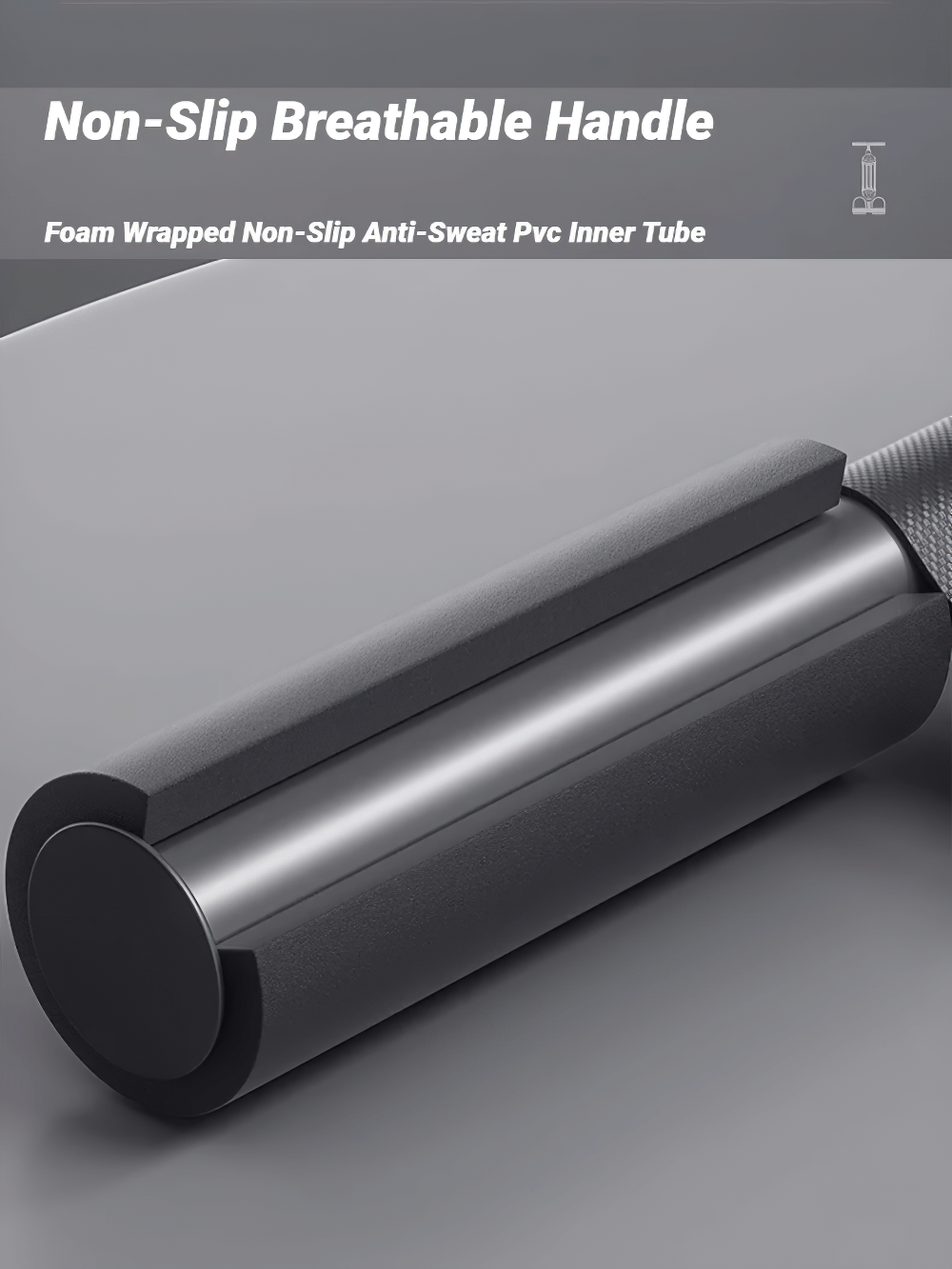 Non-slip breathable handle of Multifunction Pedal Resistance Tension Trainer - SF3428 for stable home workouts and strength training.