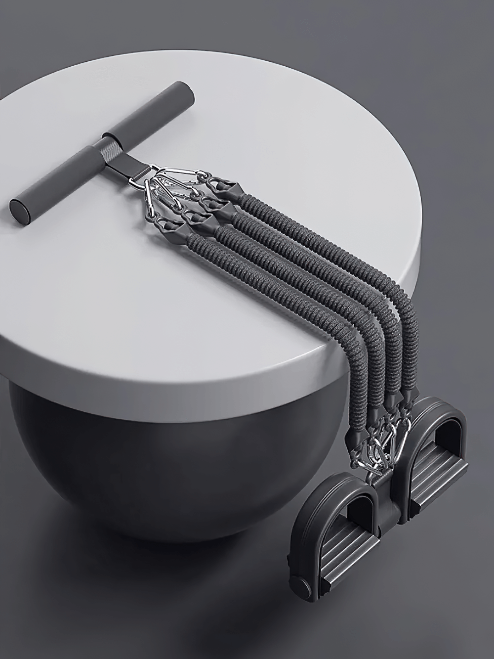 Multifunction Pedal Resistance Tension Trainer - SF3428 featuring durable elastic pull ropes for home and gym workouts.