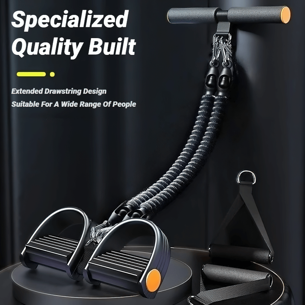 Multifunction Pedal Resistance Tension Trainer - SF3428 with elastic pull ropes for home and gym workouts targeting core and full-body fitness.