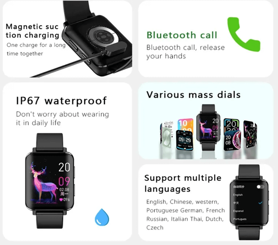 Multifunction Smartwatch with Health Monitors - SF2127