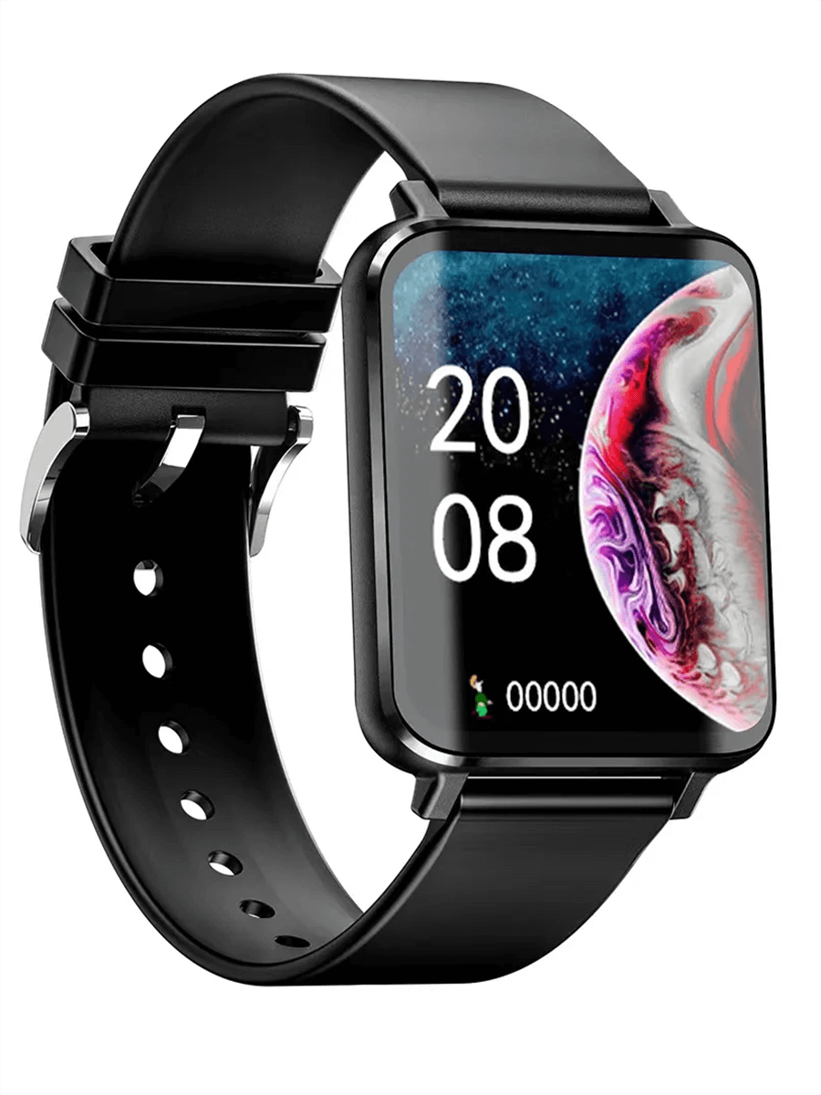 Multifunction Smartwatch SF2127 with health monitors, sleek black design, fitness tracking, heart rate, sleep analysis, and more.