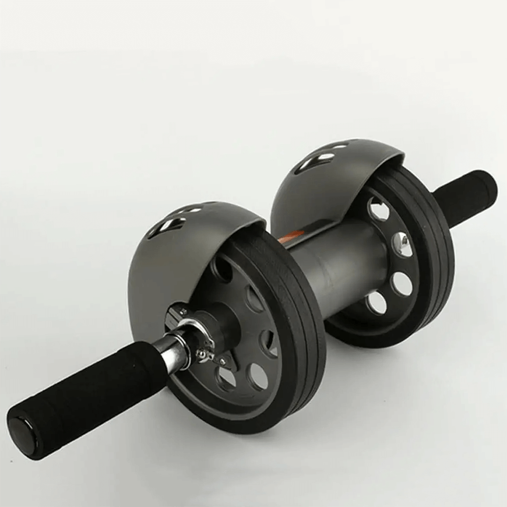 Multifunctional Ab Roller SF3263 with 360° rotating four-wheel design and mat for core training and home workouts.