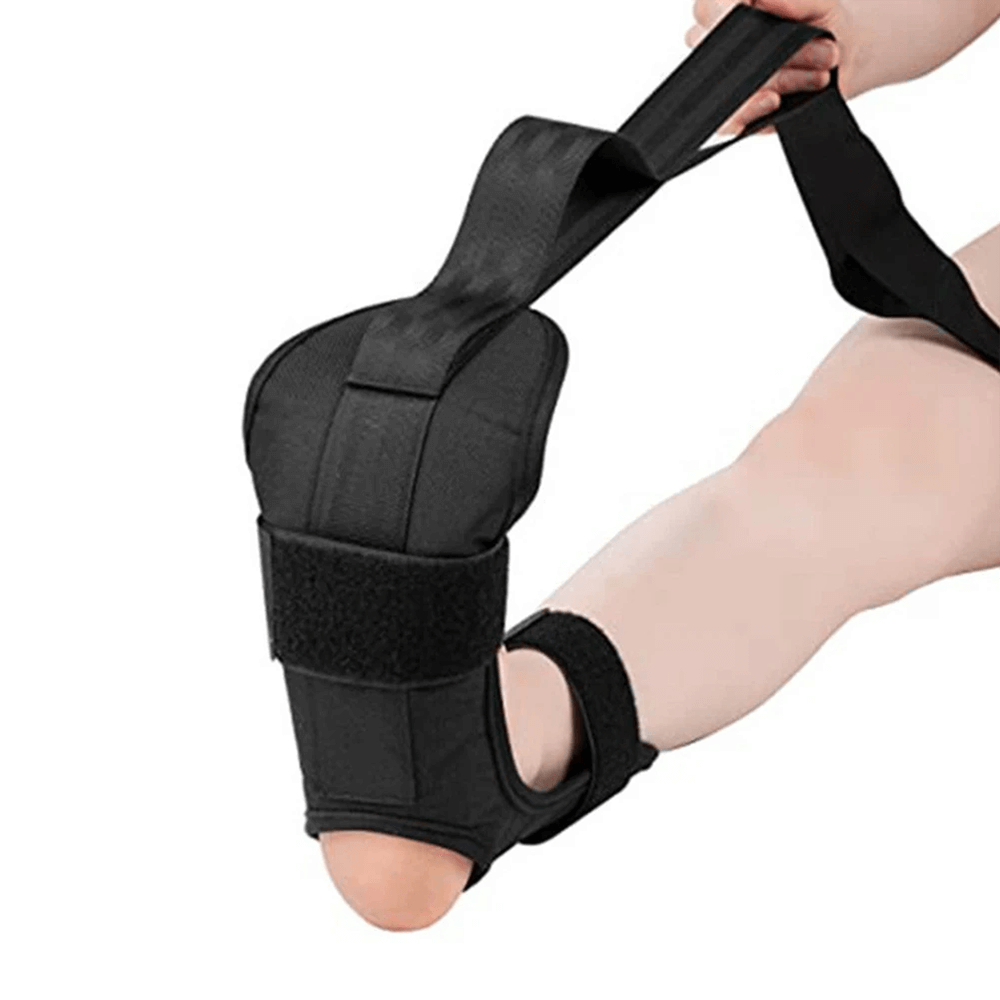 Non-elastic leg and hamstring stretching strap for Pilates and yoga, enhancing flexibility and recovery. Perfect for home workouts and therapy.
