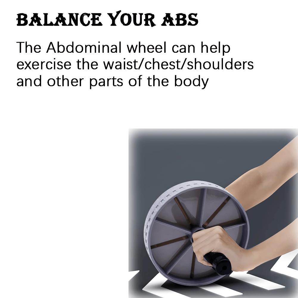 Non-slip ab wheel roller for muscle training, perfect for home workouts. Silent, stable, and effective for core and full-body exercises.
