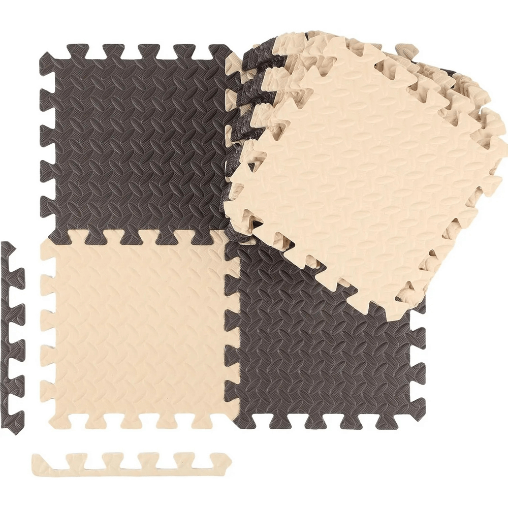 Non-Slip EVA Puzzle Mats for Workout Floors - SF3479, interlocking foam tiles for gym and home, waterproof and non-slip.