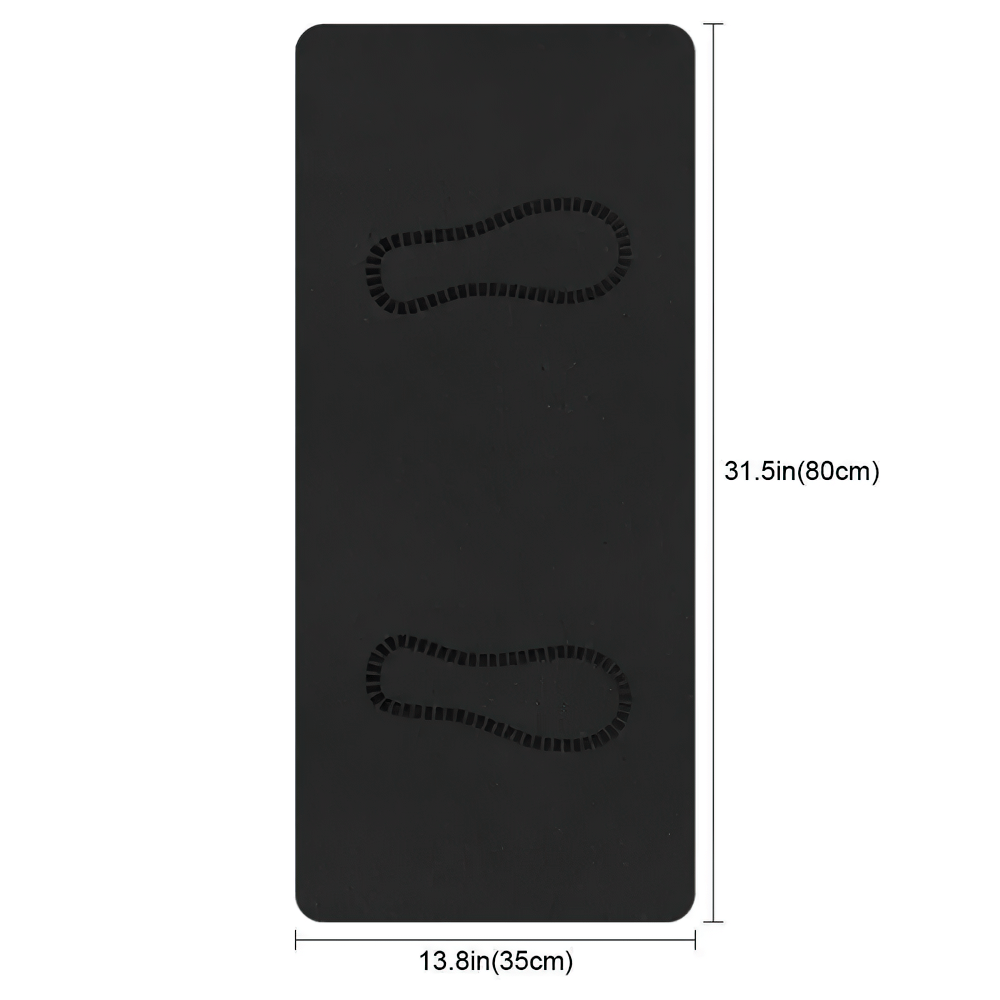 Non-slip fitness mat SF3408 for squats, lunges, yoga, pilates; durable, sweat-resistant, lightweight; 13.8x31.5 inches