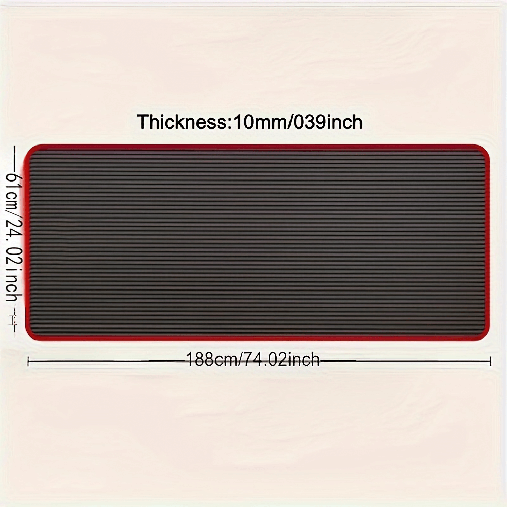 Detailed dimensions of Non-Slip NBR Yoga Mat SF2871 showcasing thickness, length, and width.