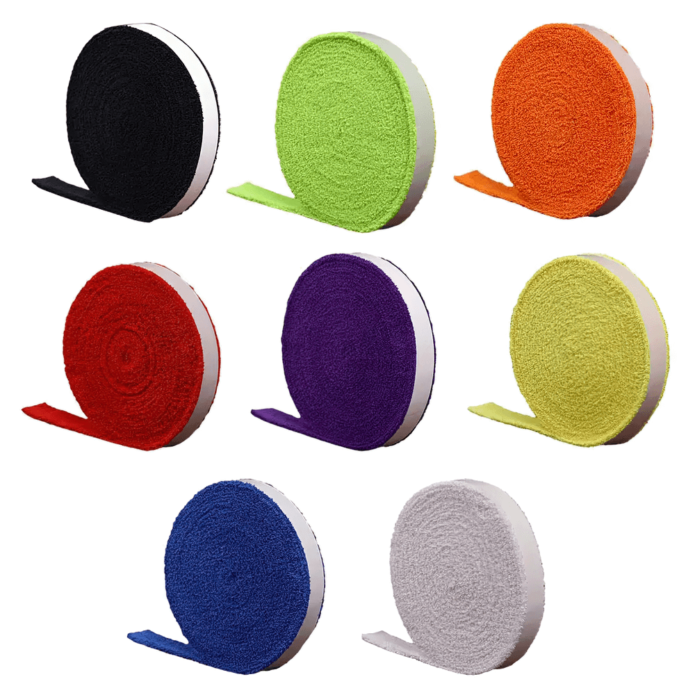 Colorful rolls of Non-Slip Racket Grip Tape for Tennis and Badminton - SF3446, ideal for improving grip and performance.