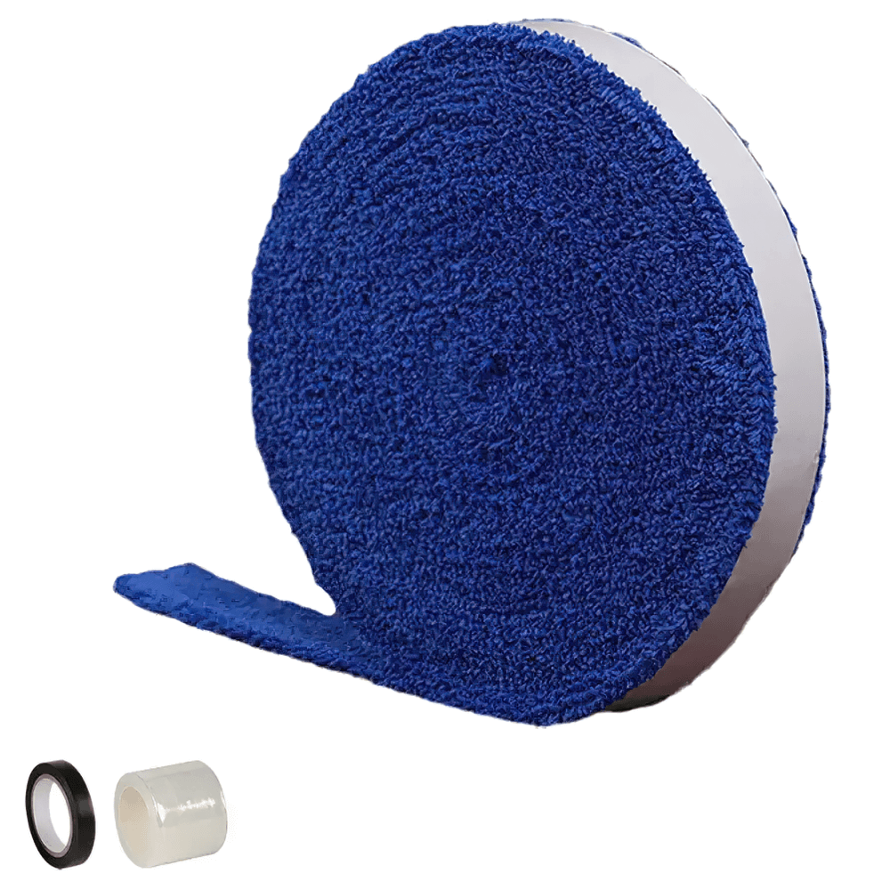 Non-Slip Racket Grip Tape for Tennis and Badminton - SF3446 in blue color with adhesive backing, ideal for a firm and sweaty-free grip.