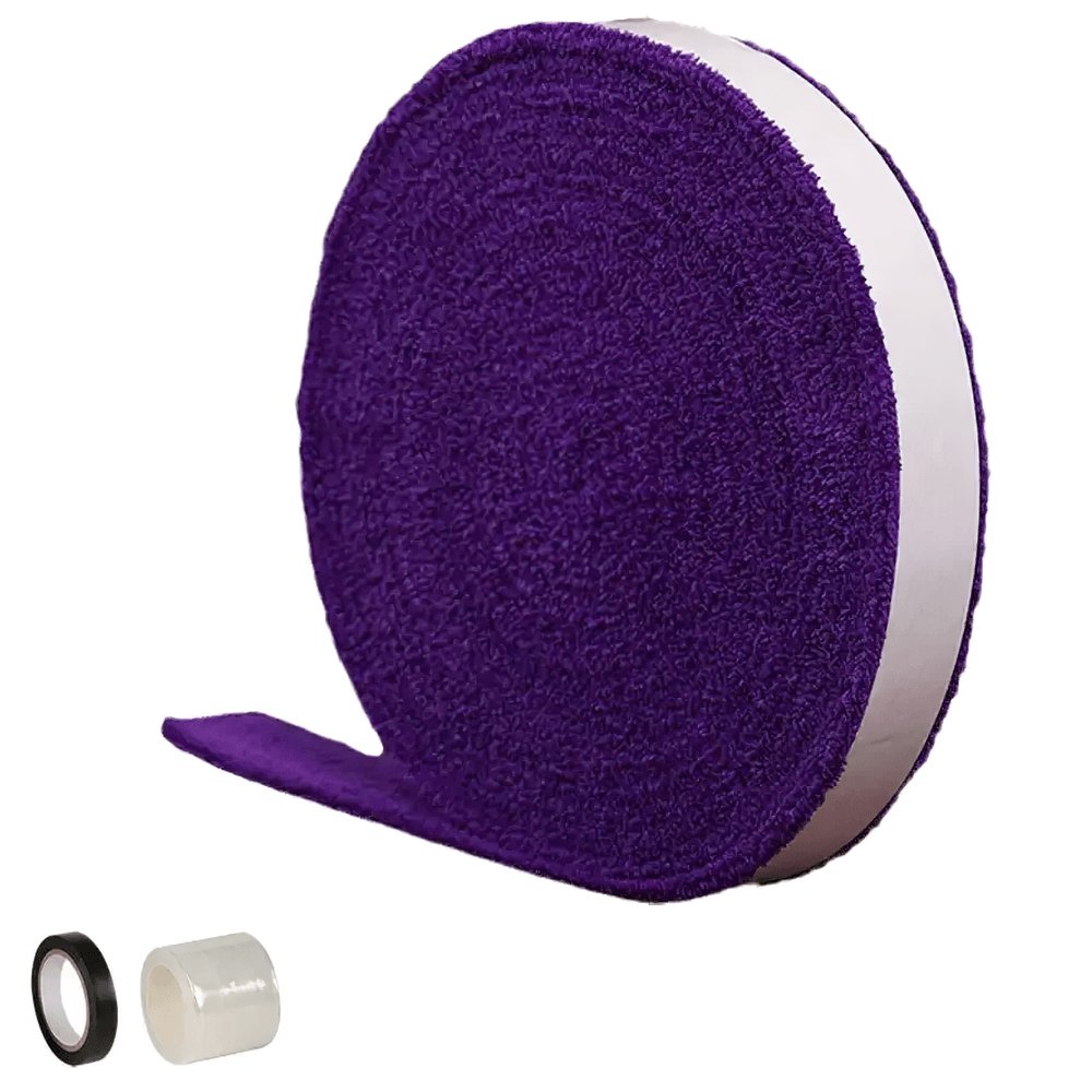 Purple Non-Slip Racket Grip Tape for Tennis and Badminton - SF3446 with adhesive backing and shock absorption