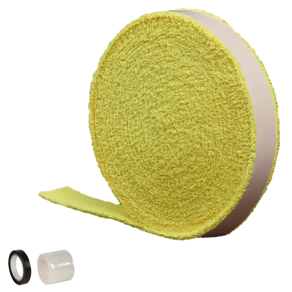 Non-Slip Racket Grip Tape for Tennis and Badminton - SF3446, showing sweat-absorbing towel grip with adhesive backing for enhanced control.