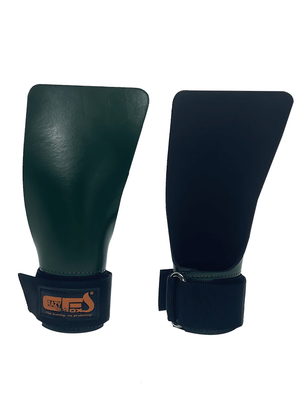 Non-Slip Rubber Weight Lifting Grips for Gym Training - SF3502 displayed to show durable design with adjustable wrist straps.