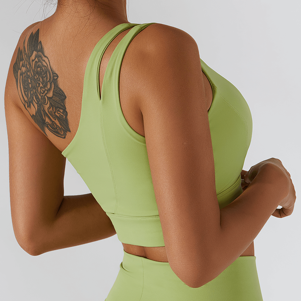 One-Shoulder Sports Bra for Women with Push-Up - SF2473