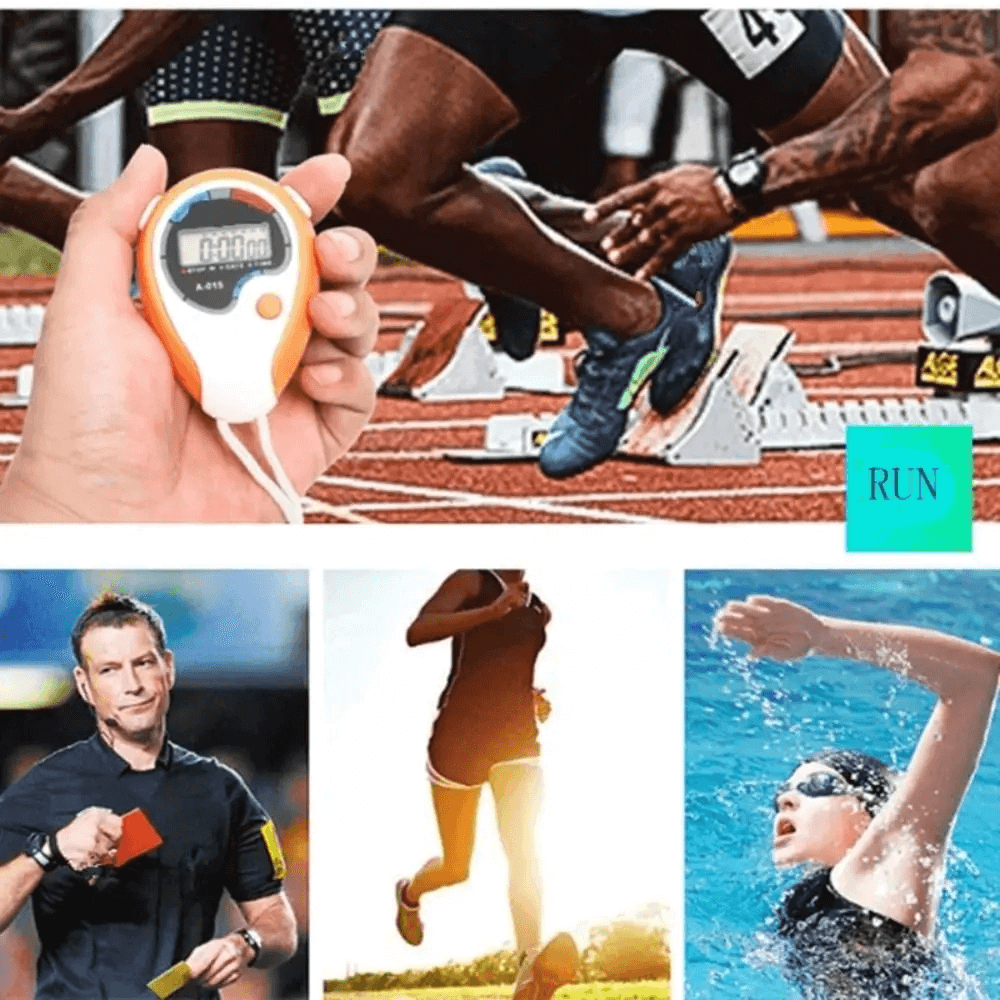 Outdoor Digital Stopwatch with Calendar and Alarm - SF3466, perfect for runners, swimmers, and athletes with lap timer and alarm function.