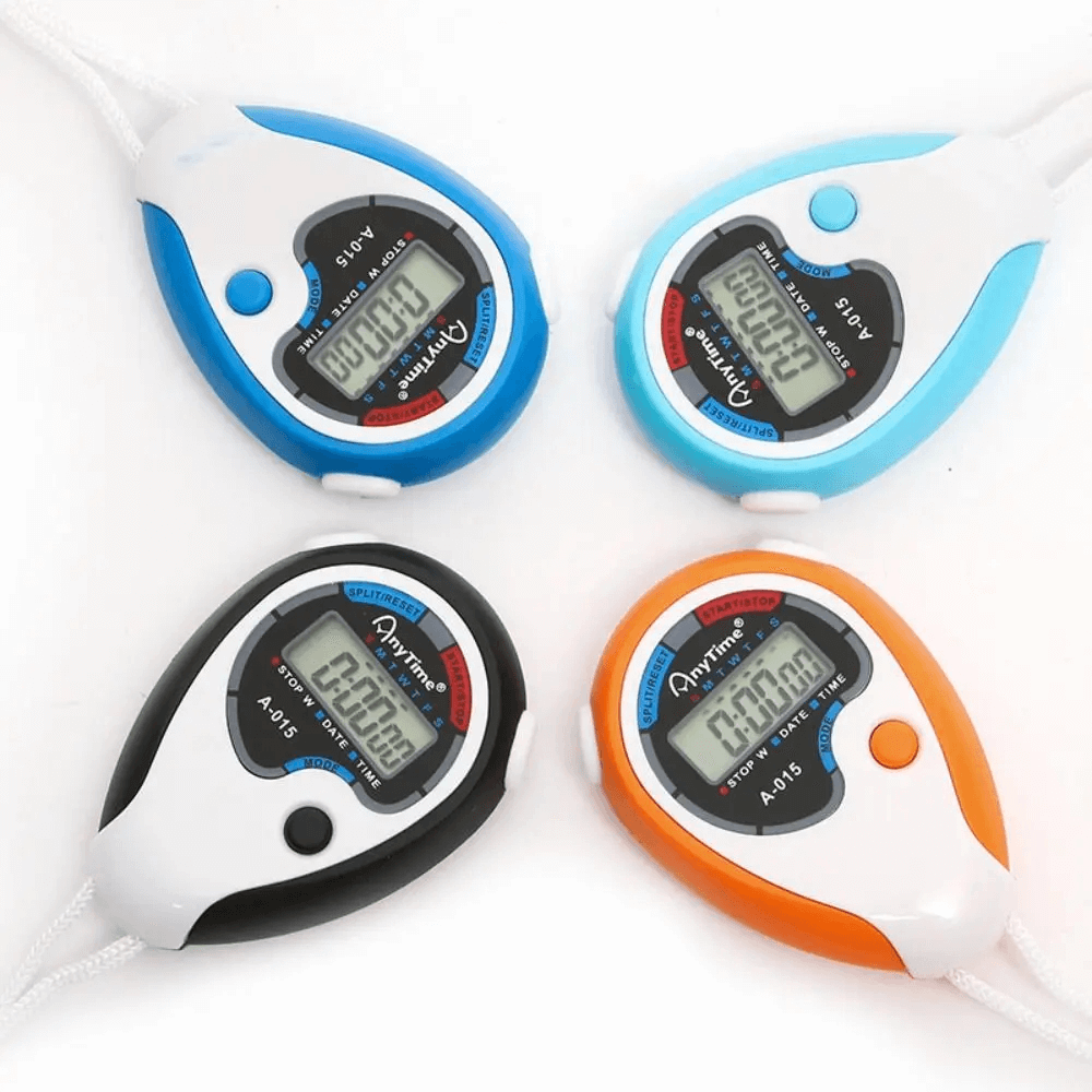 Colorful collection of Outdoor Digital Stopwatch with Calendar and Alarm - SF3466, ideal for sports and precise time tracking.