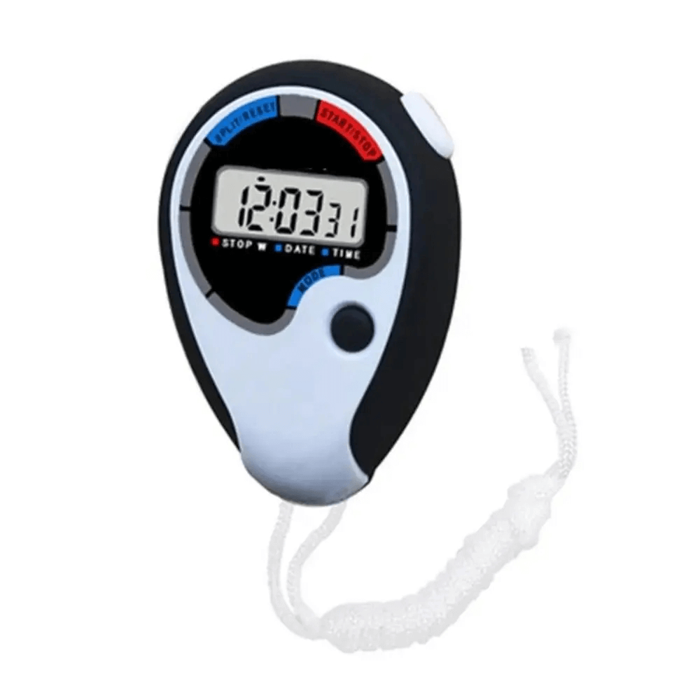 Compact Outdoor Digital Stopwatch with Calendar and Alarm - SF3466 for sports and fitness, featuring a lap timer and alarm function.