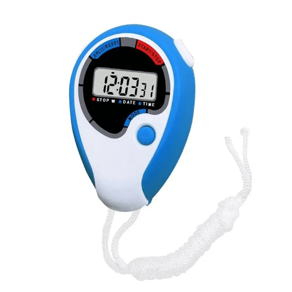 Outdoor Digital Stopwatch with Calendar and Alarm - SF3466, ideal for sports, featuring lap timer and portable design.