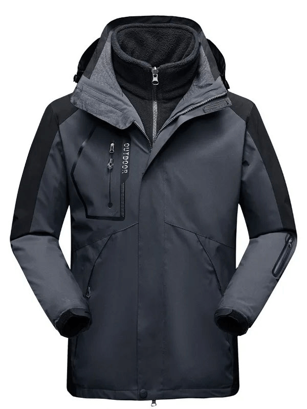 Outdoor Sports Men's Waterproof Warm 2 in 1 Jacket - SF1844