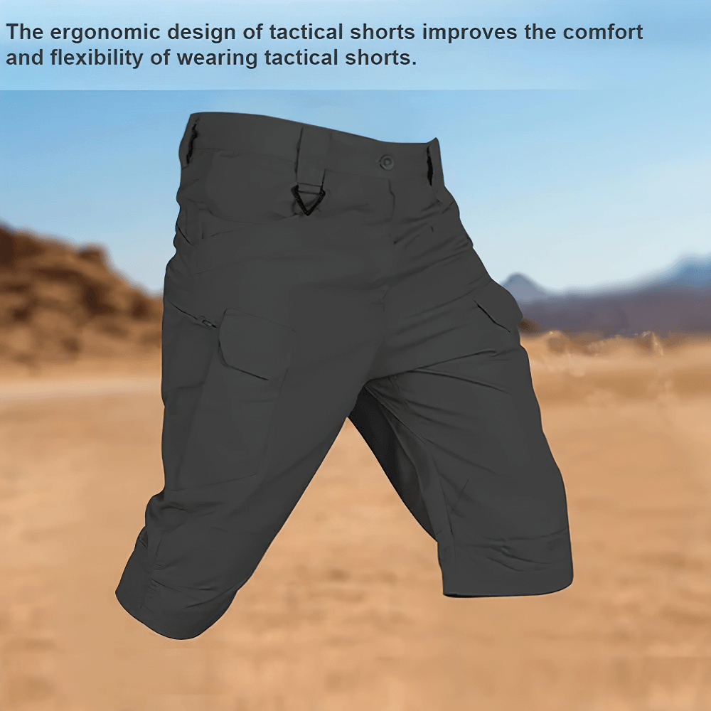 Alt Tag: Outdoor Tactical Cargo Shorts with Utility Pockets - SF4487 ergonomic fit with utility pockets, elastic waist, rugged knee-length tactical style