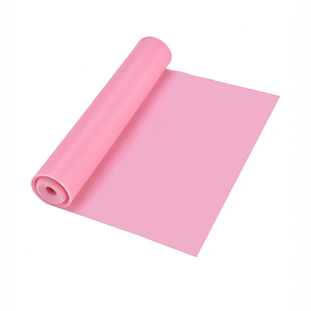Pink Pilates Resistance Band for Home Gym Fitness and Training