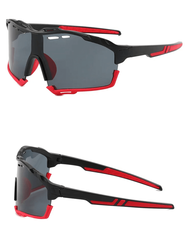 Polycarbonate Half Rim Cycling Sunglasses SF2217, multi-color, road bike style with durable lenses and stylish frame.