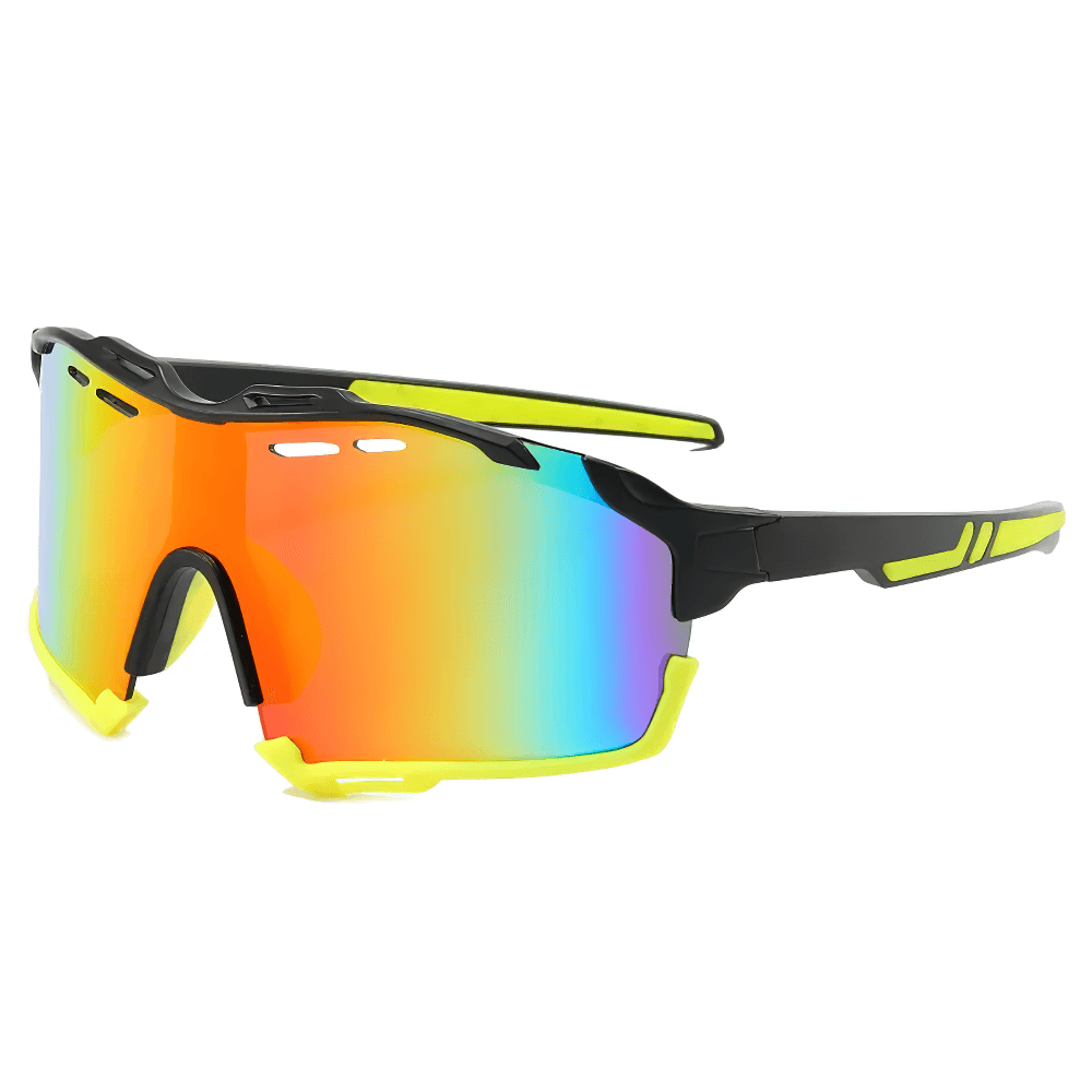 Polycarbonate Half Rim Cycling Sunglasses SF2217 with multi-color frame for biking. Features durable lenses and stylish design.
