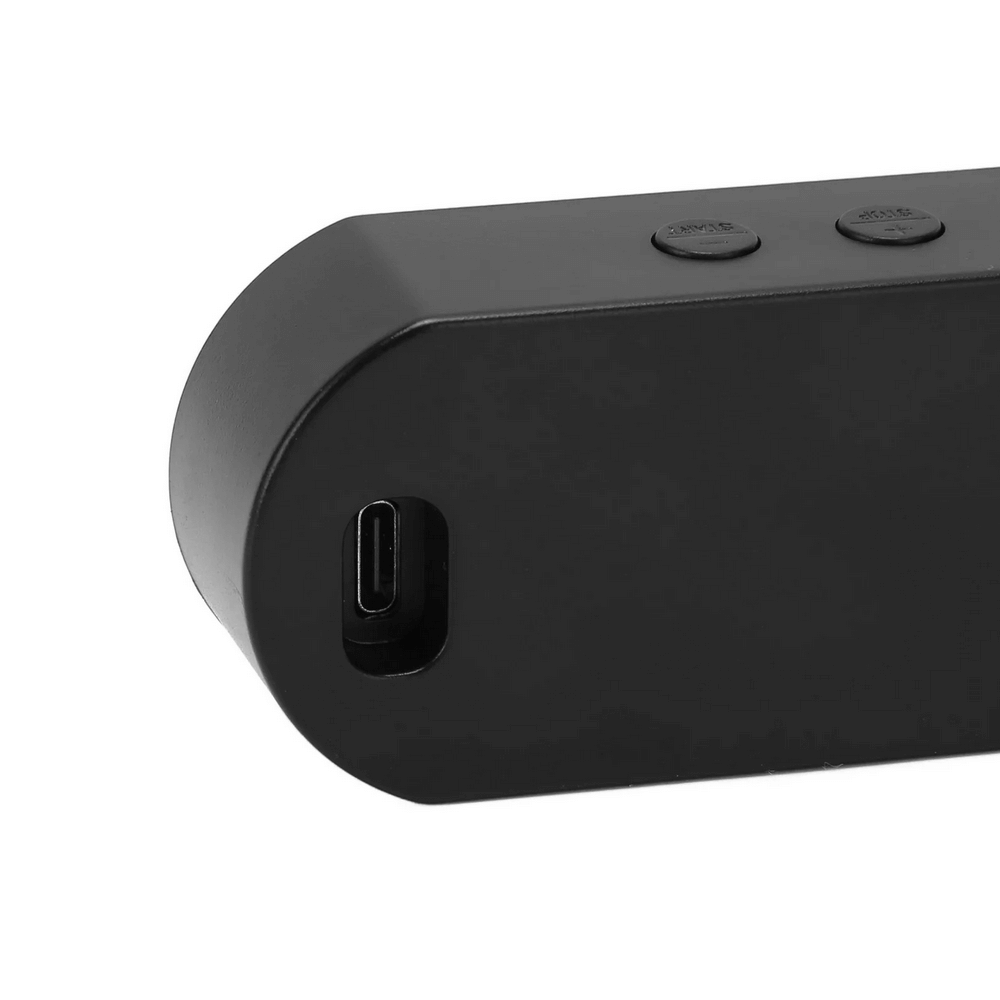 Close-up of the USB port and buttons on a Portable Gym Timer, SF3077, highlighting its sleek black design and functionality for fitness enthusiasts.