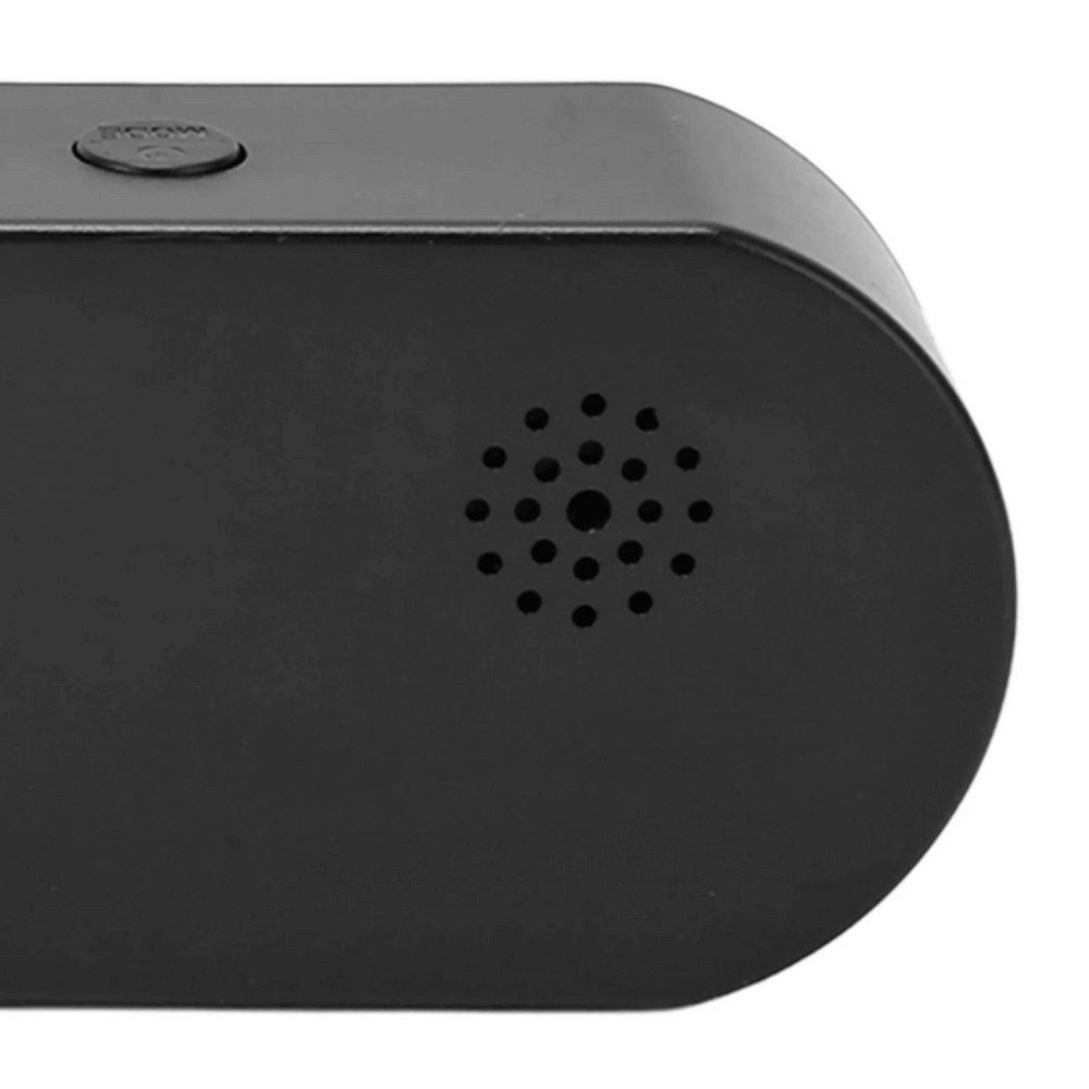 Black portable gym timer, model SF3077, featuring USB rechargeable battery and speaker design for audible alarms.