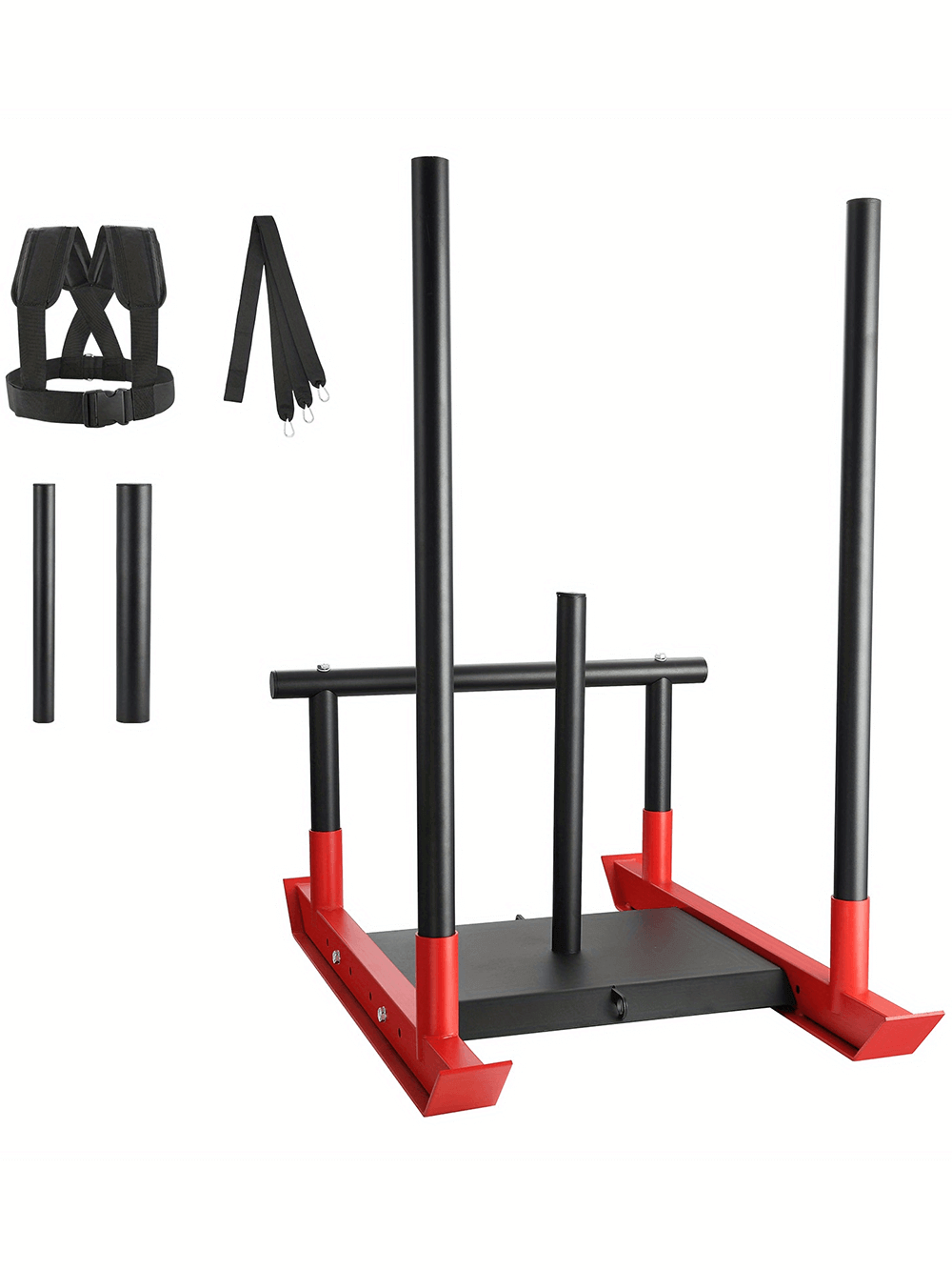 Power Training Sled SF3301 with harness and straps, ideal for speed and resistance workouts, featuring durable steel construction.