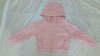 Kids Pastel Hooded Windbreaker Jacket With Zipper - SF3651 in light pink, featuring a hood, zip front, and roomy pockets for spring weather.