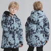 Boys Thermal Coldproof Skiing Jacket for Snow Sports - SF3581, front and back view, waterproof and windproof design for winter activities.