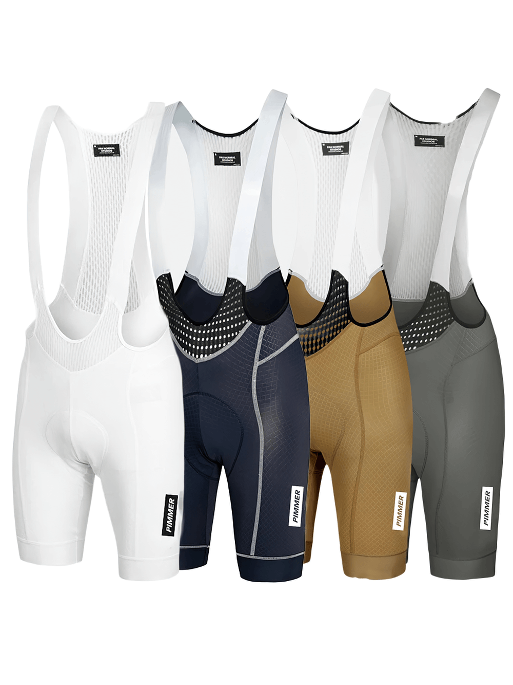 Men's Pro Cycling Bib Shorts with 3D Shockproof Padding in assorted colors - breathable, high-performance, and non-slip.