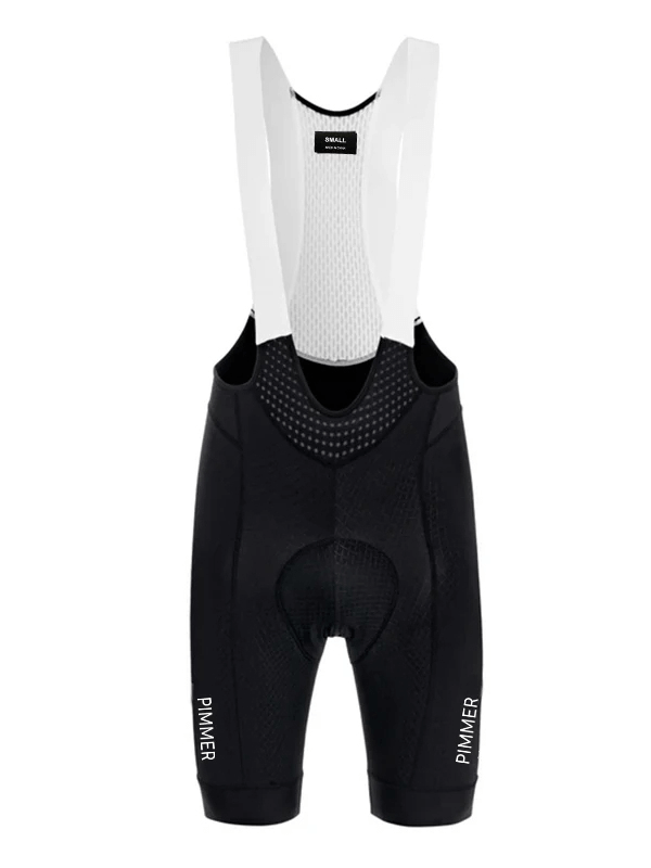 Black Pro Cycling Bib Shorts SF2588 with 3D shockproof padding and breathable mesh for long-distance rides.